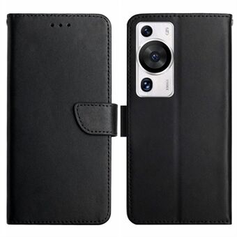 HT02 Voor Huawei P60 Pro / P60 Multifunctionele Portemonnee Echt Koe Lederen Telefoon Stand Case Nappa Textuur Cover