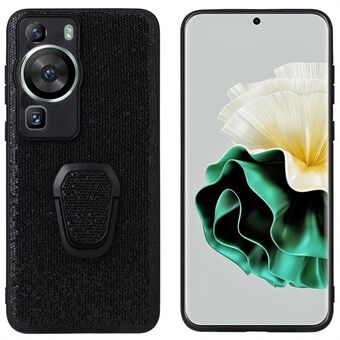 Voor Huawei P60 Pro Valbestendig telefoonhoesje Getextureerd PU-leer gecoat TPU + PC-hoes met standaard