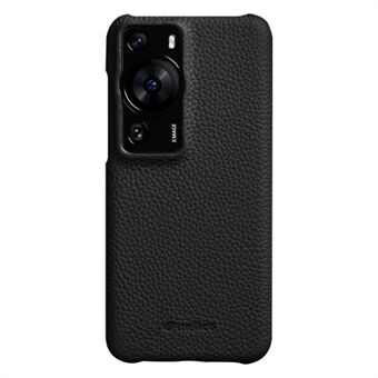 MELKCO Valbeschermingshoes voor Huawei P60 / P60 Pro Echt rundleder gecoate pc-onvolledige telefoonhoes