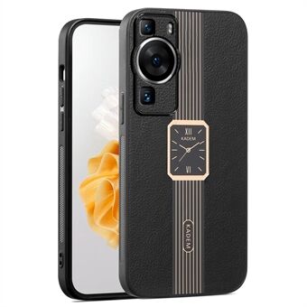 KADEM Voor Huawei P60 / P60 Pro Hoesje Leer+TPU+Acryl Beschermende Telefooncover