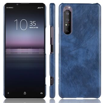 Litchi Skin lederen gecoate harde PC stijlvolle hoes voor Sony Xperia 1 II