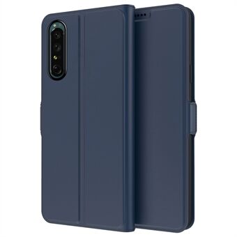 Voor Sony Xperia 1 II PU lederen flip case dubbele magnetische sluiting Stand kaartsleuf schokbestendige cover