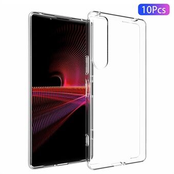 10 stks/pak telefoonhoesje voor Sony Xperia 1 IV, doorzichtige TPU binnenste watermerkvrije telefoonhoes