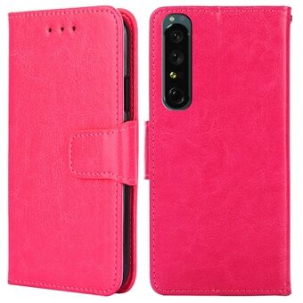 Voor Sony Xperia 1 IV Smartphone Shell Magnetische sluiting PU lederen portemonnee Cover Flip Stand Folio telefoonhoes