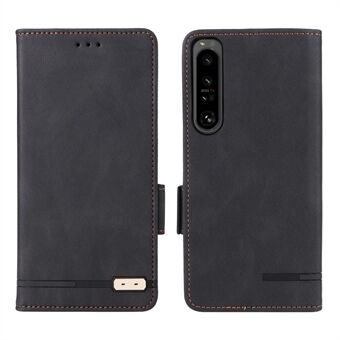 Voor Sony Xperia 1 IV PU-leer, schokbestendig hardware-ontwerp, telefoonhoesje, portemonnee , Stand , folio flip cover