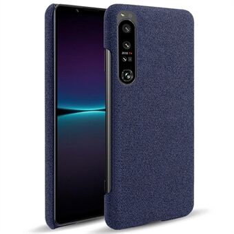 Voor Sony Xperia 1 IV Slijtvast Valbestendig hoesje voor mobiele telefoon Effen kleur Harde pc + stoffen telefoonhoes