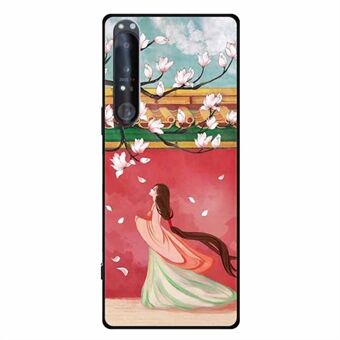 Voor Sony Xperia 1 IV 5G Telefoonhoesje Patroonprint Anti-Kras Zachte TPU Cover