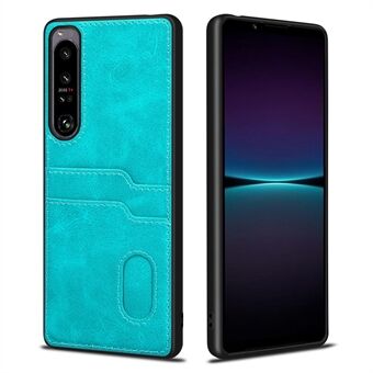 Stijl-A Voor Sony Xperia 1 IV 5G Kaarthouder Ontwerp Telefoon Anti- Scratch Case PU-leer Gecoat TPU Valbestendige achterkant