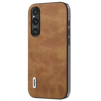 ABEEL Telefoonhoesje voor Sony Xperia 1 IV 5G Retro Litchi Textuur PU-leer gecoate TPU+PC Cover