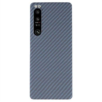 Voor Sony Xperia 1 IV 5G Hoesje 1500D Grove Textuur Aramidevezel Slank Telefoonbeschermhoesje (Groot Achterlensgat) - Blauw