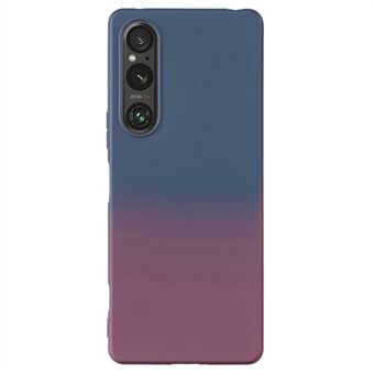 Voor Sony Xperia 1 V Hoesje Neon Gradient Kleur TPU Skin-Touch Telefoonhoesje