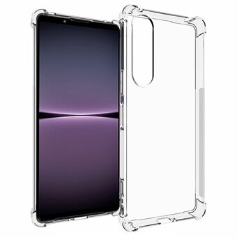 Voor Sony Xperia 1 V Anti-drop Anti-slip telefoonhoes Flexibele TPU transparante beschermhoes