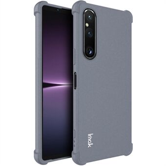 IMAK voor Sony Xperia 1 V mobiele telefoonhoes Vier hoeken Airbag Valbestendig TPU mat telefoonhoesje