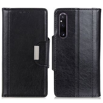 Portemonnee-telefoonhoesje voor Sony Xperia 1 V Schokbestendige hoes PU lederen folio flip-telefoonhoes