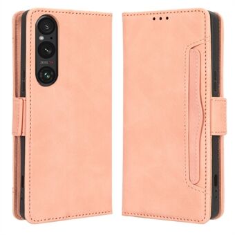 Wallet-hoesje voor Sony Xperia 1 V PU-leer met meerdere kaartsleuven Stand Phone Cover