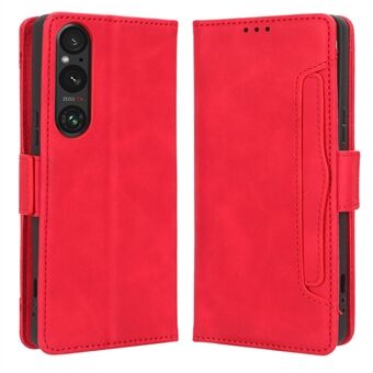 Wallet-hoesje voor Sony Xperia 1 V PU-leer met meerdere kaartsleuven Stand Phone Cover