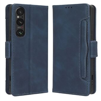 Wallet-hoesje voor Sony Xperia 1 V PU-leer met meerdere kaartsleuven Stand Phone Cover