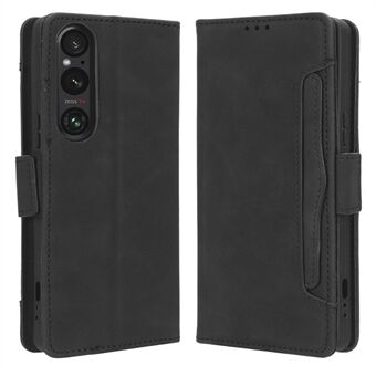 Wallet-hoesje voor Sony Xperia 1 V PU-leer met meerdere kaartsleuven Stand Phone Cover