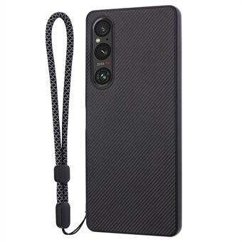 VILI TC-serie valbestendige telefoonhoes voor Sony Xperia 1 V getextureerde PU-leer gecoate TPU-hoes