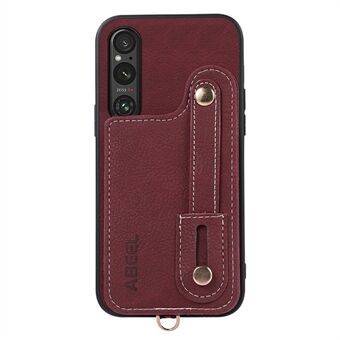 ABEEL Stijl 03 Voor Sony Xperia 1 V Roterende Kaarthouder Case PU Leer + TPU + PC Litchi Textuur telefoon Kickstand Cover