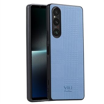 VILI TH-serie telefoonhoes voor Sony Xperia 1 V, PU lederen gecoate PC+TPU telefoonachterkant bescherming.