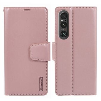 HANMAN Mill Serie voor Sony Xperia 1 V Telefoonhoesje met Ant-drop lederen portemonnee hoes