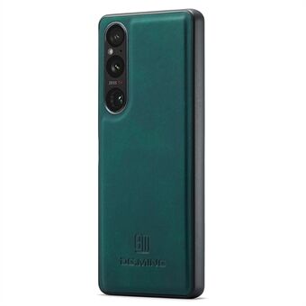 DG.MING Voor Sony Xperia 1 V Hoesje Anti-kras PU leer + PC + TPU telefoonhoesje
