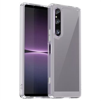 Voor Sony Xperia 1 V hoesje TPU+Acryl Transparante Telefoonhoes (Groot Achterlensgat)