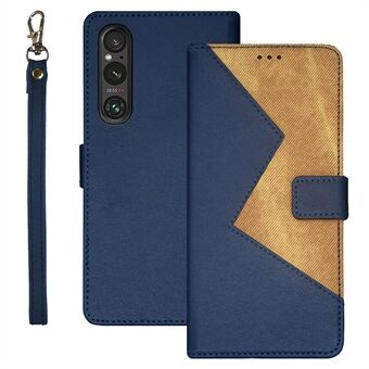 IDEWEI Voor Sony Xperia 1 V Hoesje PU Lederen Stand Case Kaartsleuven Telefoonhoesje Shell