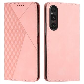 Voor Sony Xperia 1 V hoesje met geïmpregneerd patroon, portemonnee en standaard cover. Groothandel telefoonhoesjes.