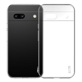 MOFI flexibele TPU telefoonhoes voor Google Pixel 7a, transparante beschermhoes voor de achterkant van de telefoon.