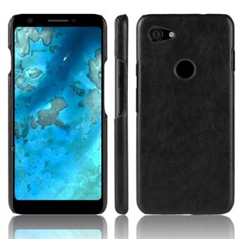 Litchi Textuur PU Leren Gecoate PC Hoesje voor Google Pixel 3a