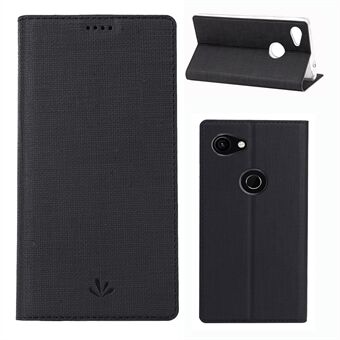 VILI DMX Cross Texture Leren Stand Case met Kaartsleuf voor Google Pixel 3a XL