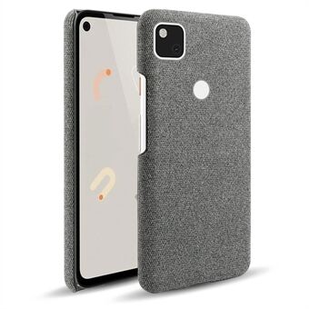 KSQ voor Google Pixel 4a Zachte doek gecoate harde PC schokbestendige beschermhoes