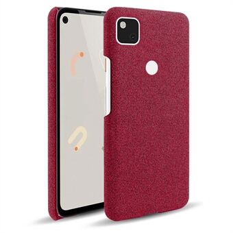 KSQ voor Google Pixel 4a Zachte doek gecoate harde PC schokbestendige beschermhoes.