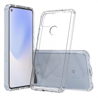 Transparante schokbestendige hybride behuizing van acryl+TPU voor Google Pixel 4a 5G