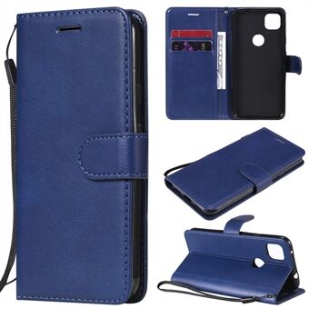 KT Leather Series-2 PU Leren Portemonnee Stand Hoesje met Handige Riem voor Google Pixel 4a