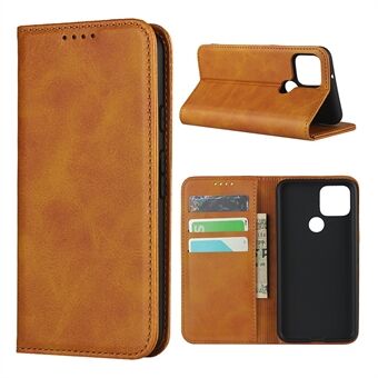Auto-absorberende portemonnee lederen standaard hoesje voor Google Pixel 5