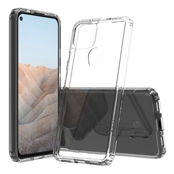 Vierhoekige anti-val, anti-kras transparante acryl + TPU telefoonhoesje voor Google Pixel 5a 5G.