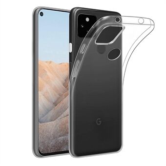 Hoogwaardige anti-vingerafdrukken doorzichtige zachte TPU mobiele telefoonhoes voor Google Pixel 5a 5G