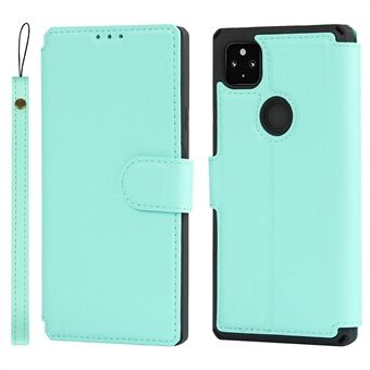 PU Leren Portemonnee Telefoonhoesje met Polsband voor Google Pixel 4a