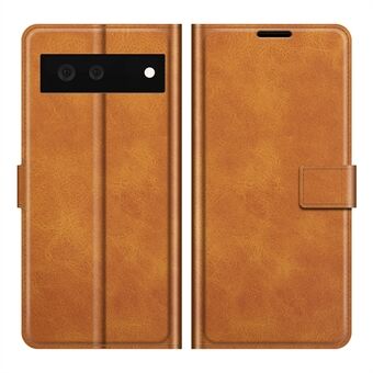 Folio Flip Leren Portemonnee Beschermhoes Telefoonstandaard Cover Schelp voor Google Pixel 6
