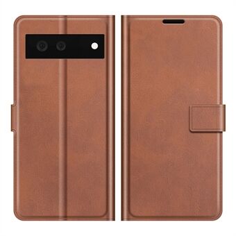 Folio Flip Leren Portemonnee Beschermhoes Telefoonstandaard Cover Shell voor Google Pixel 6