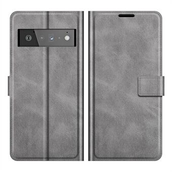 PU leren flip folio standaard magnetische sluiting schokbestendige portemonnee hoesje voor Google Pixel 6 Pro.