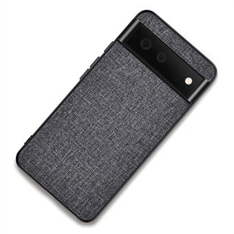 Doek beklede TPU + PC hybride telefoonhoes Anti-zweet Anti-vingerafdruk hoesje voor Google Pixel 6 Pro