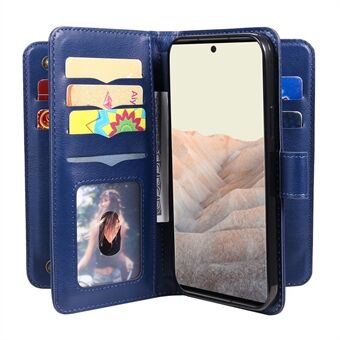 Voor de Google Pixel 6 Pro KT Multi-functionele Serie-1 Meerdere Kaartsleuven PU Leren Vouwstandaard Magnetische Portemonnee Telefoonhoes.