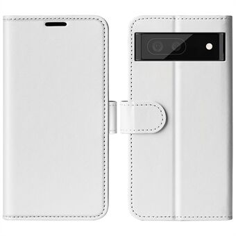 Valbestendige hoes met gekke paardenstructuur van PU-leer + TPU-standaardportemonnee voor Google Pixel 6a.