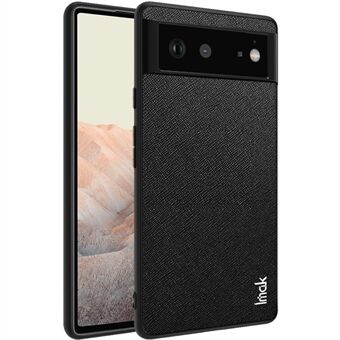 IMAK LX-5 serie goed beschermde hoesje met PU lederen coating, zachte TPU-frame en hard PC-bescherming voor Google Pixel 6, inclusief een schermprotector.