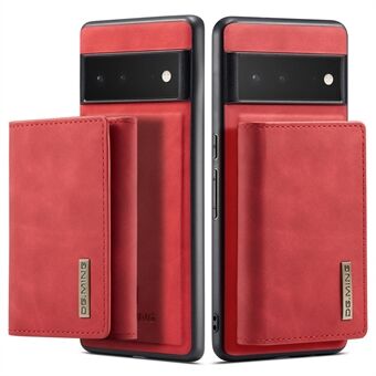 DG.MING M1-serie Afneembaar 2-in-1 ontwerp Magnetische Absorptie Wallet + PU-leren telefoonhoesje met standaard voor Google Pixel 6 Pro