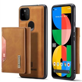 DG.MING M2-serie Ontwerp voorkant Kaartsleuf Ontwerp Anti-Val Magnetische Portemonnee Hybride Hoes met Kickstand voor Google Pixel 5a 5G